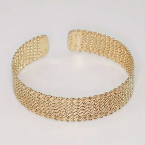 NEW 14K Gold Plated Cuff Bangle Bracelet